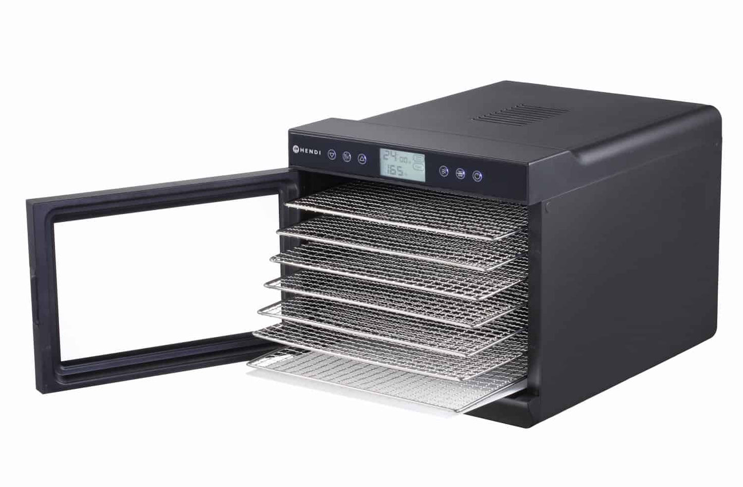 Hendi Kitchen Line Edelstahl Dörrautomat mit 7 Etagen