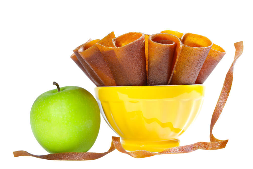 Rezept für Apfel-Fruchtleder - Selbst herstellen mit einer Fruchtleder-Dörrfolie