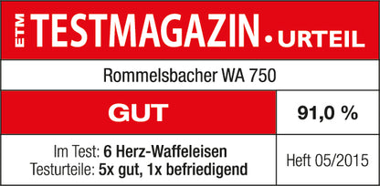 Waffelautomat WA 750 Rommelsbacher